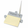 Puzzle Piece Connectable Memo Pad & Pen Holder W/Pen